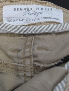 Denver Hayes Straight Leg Pants in Khaki/Tan 10/32